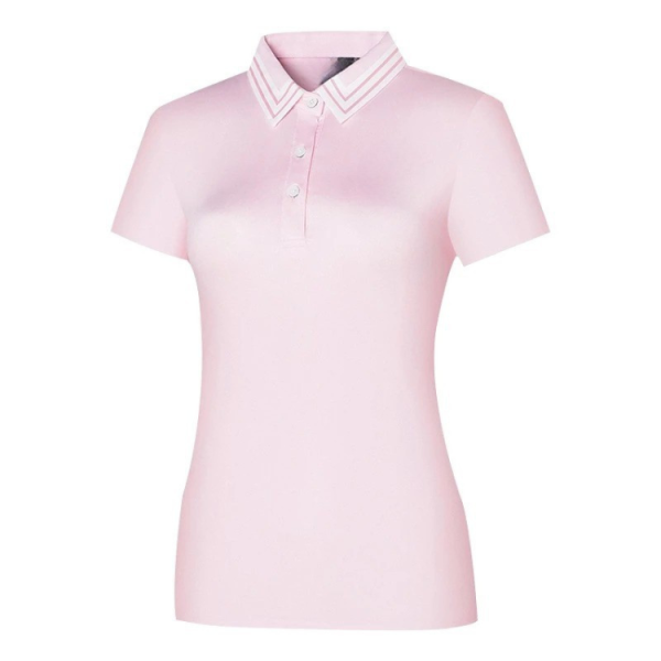 Women’s Golf Polo Fit Shirt Pink Pastel