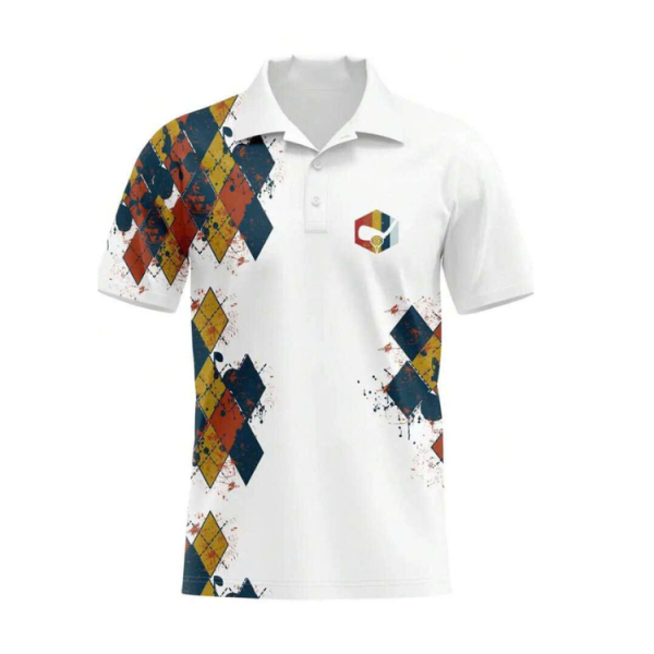 Men’s White Golf Polo Shirt