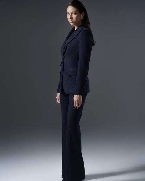 Women’s solid navy suit