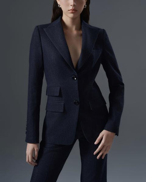 Women’s solid navy suit