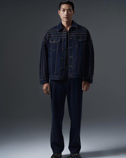 Midnight Studded Denim Set