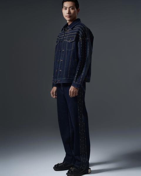 Midnight Studded Denim Set