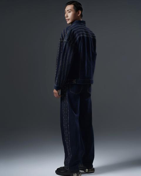 Midnight Studded Denim Set