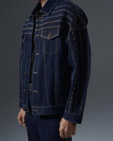 Midnight Studded Denim Set
