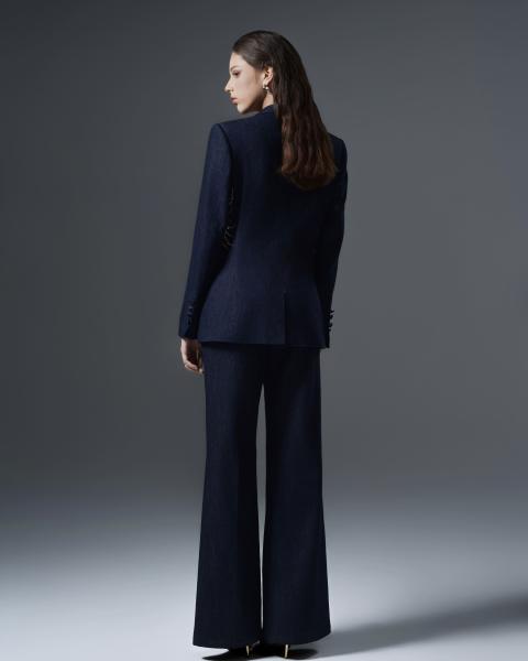 Embellished women’s denim suit
