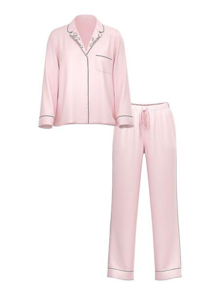 Women’s Pink Satin Sleepwear Set 