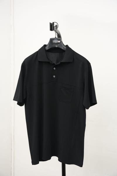 Black uniform polo shirt