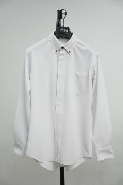 Men long sleeve white shirt