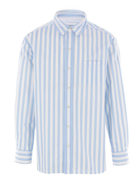 Men’s long-sleeve striped shirt