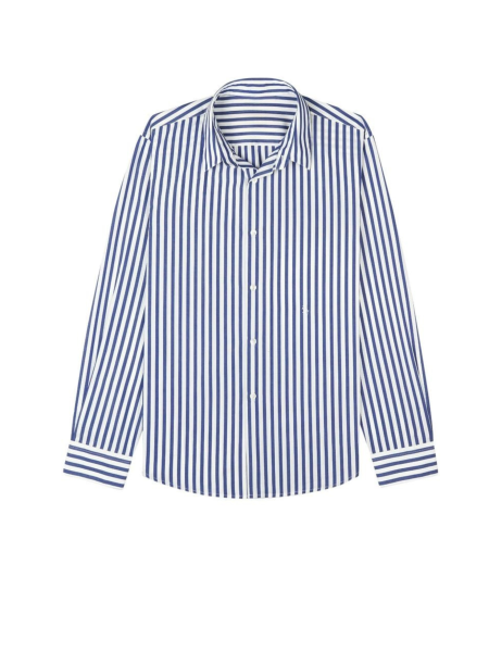 Men’s long-sleeve striped shirt
