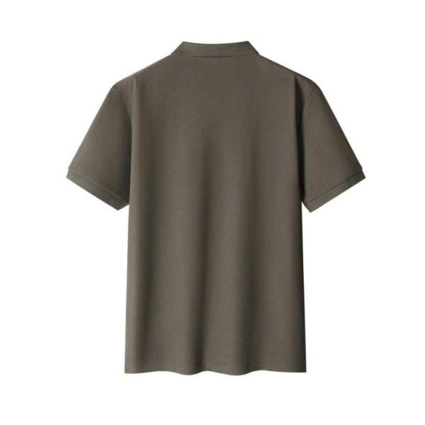 Men’s Solid Brown Golf Polo Shirt 